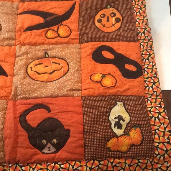 Halloween # square mini quilt - Picture 3 of 6